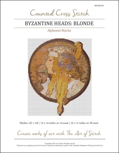Byzantine Heads Blonde (Art of Stitch)