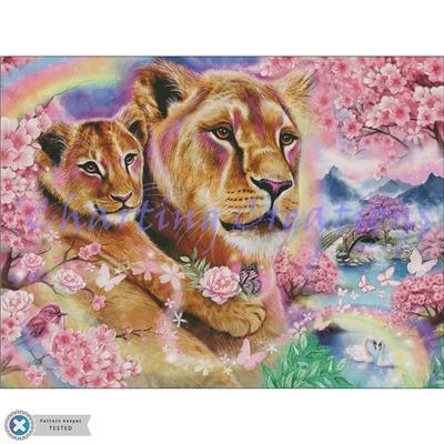 Spring Breeze Lions (Charting Creations)