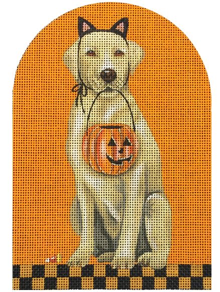 Halloween Yellow Lab