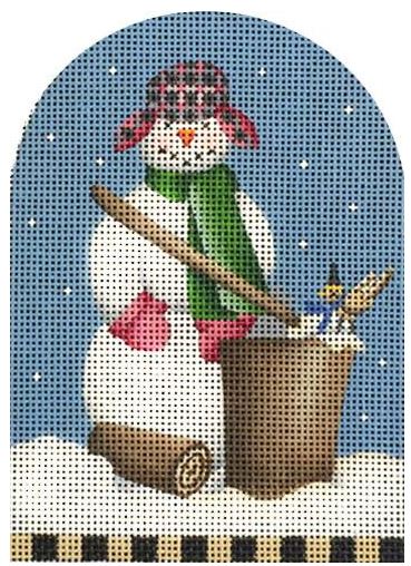 Firewood Snowman