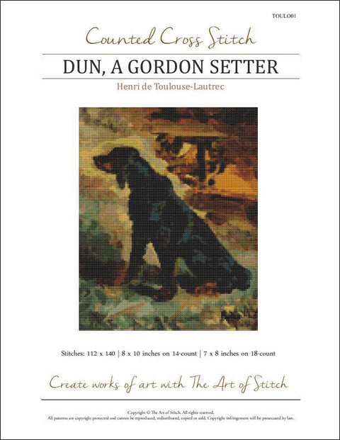 Dun, a Gordon Setter (Art of Stitch)