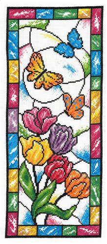 Stained Glass Spring Butterflies (Ursula Michael)