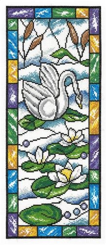 Stained Glass Summer Swan (Ursula Michael)