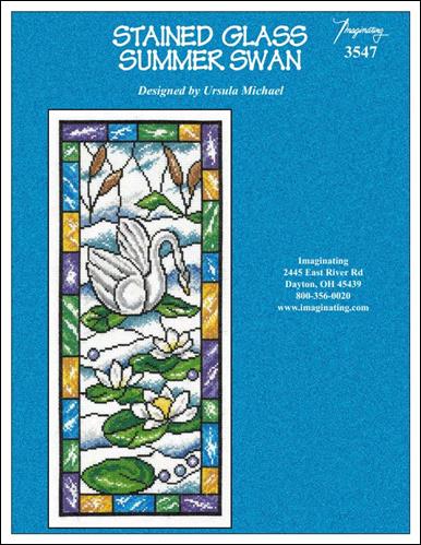 Stained Glass Summer Swan (Ursula Michael)