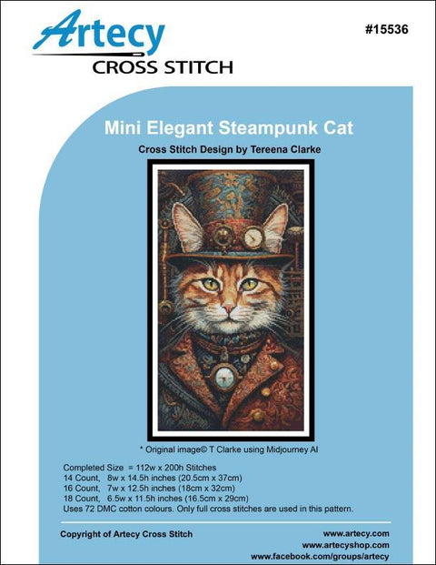 Elegant Steampunk Cat/Mini (Artecy)