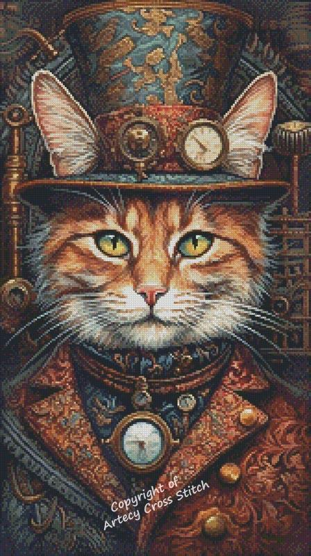 Elegant Steampunk Cat (Artecy)