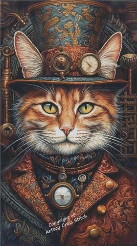 Elegant Steampunk Cat/Large (Artecy)
