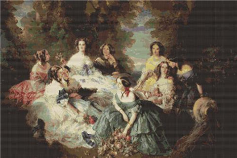 Empress Eugenie Surrounded by her Ladies in Waiting(Artecy)