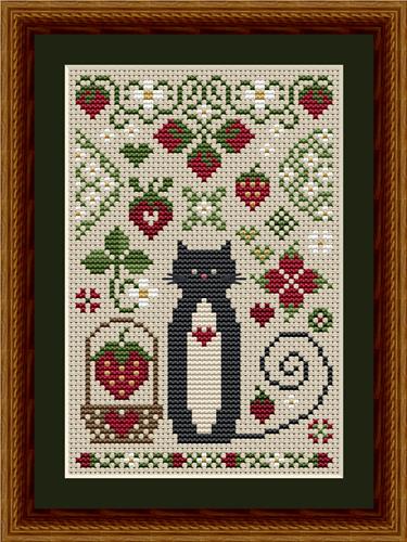 Cat Tales Collection - Strawberry Cat (Happiness is HeartMade)