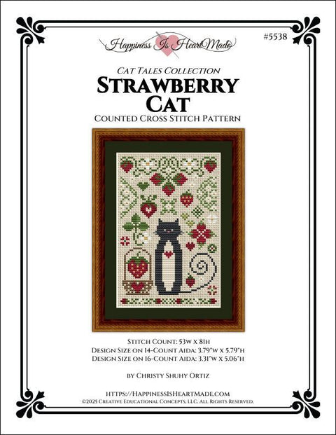 Cat Tales Collection - Strawberry Cat (Happiness is HeartMade)