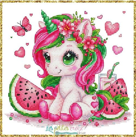 Watermelon Unicorn (Les petites croix de Lucie)