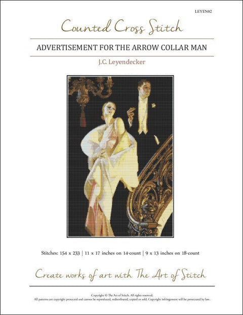 Advertisement for The Arrow Collar Man (Art of Stitch)
