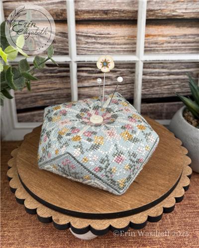 Blooming Biscornu (Erin Elizabeth)