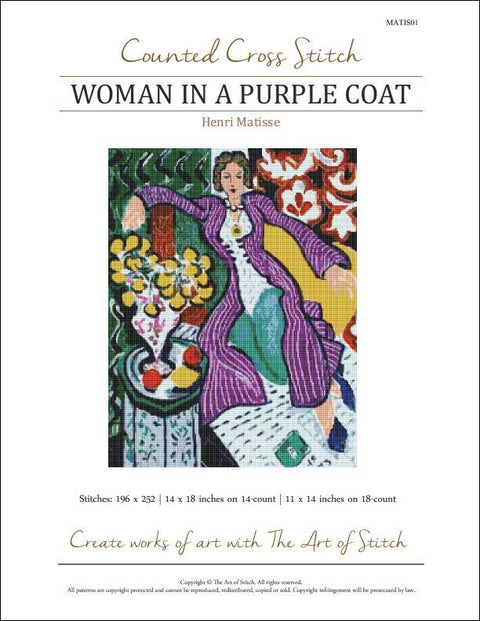 Woman in a Purple Coat (Art of Stitch)