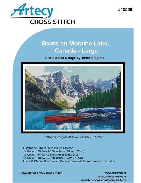 Boats on Moraine Lake, Canada/Large (Artecy)