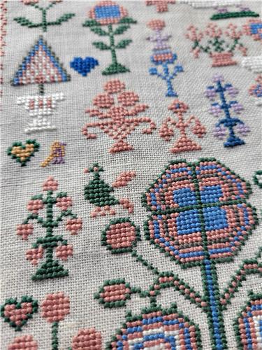 Martha Hope 19th Century Sampler (Crowsfeetstitching)