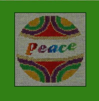 Jeweled Peace Ornament