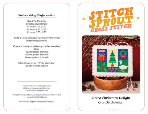 Retro Christmas Delight (StitchSprout)