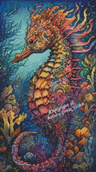 Colourful Abstract Seahorse/Mini (Artecy)