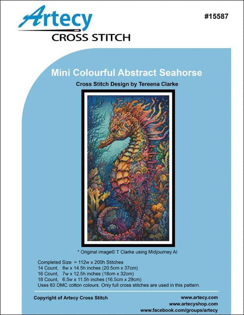 Colourful Abstract Seahorse/Mini (Artecy)