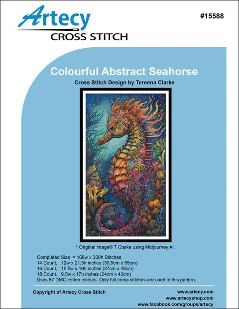 Colourful Abstract Seahorse (Artecy)