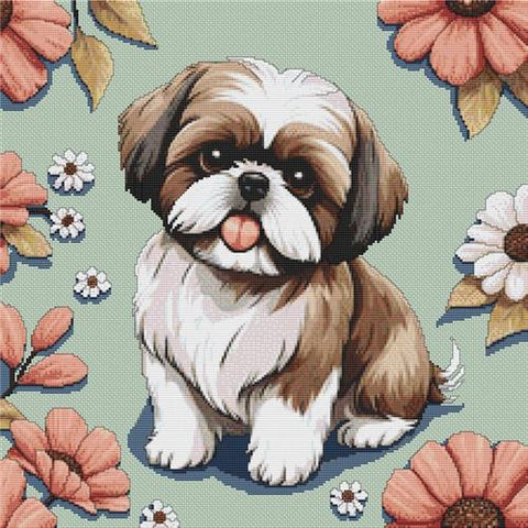 Izzy - Shih Tzu (White Willow Stitching)