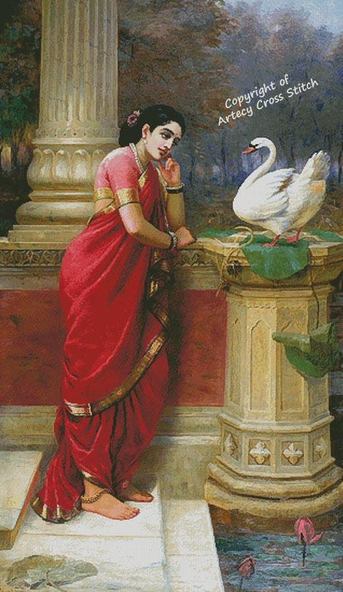 Damayanti talking to the Royal Swan about Nala/Large (Artecy)