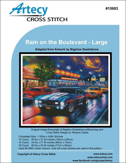 Rain on the Boulevard/Large (Artecy)
