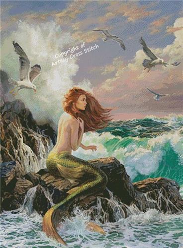 Mermaid and the Ship, The/Large Crop (Artecy)