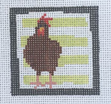Hen - Green Stripes