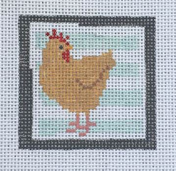 Hen - Blue Stripes