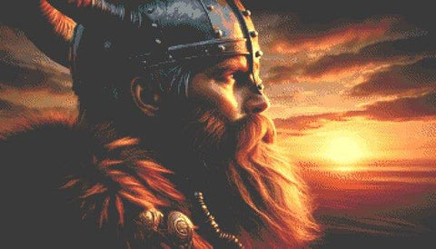 Viking Sunset (White Willow Stitching)
