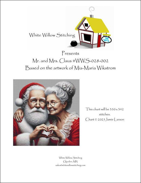 Mr. and Mrs. Claus (White Willow Stitching)