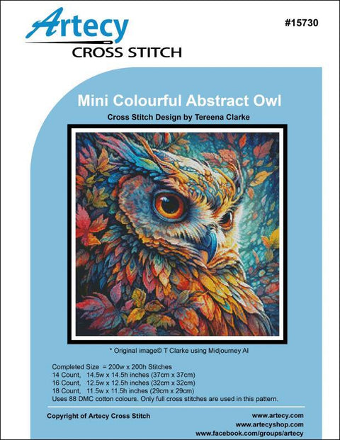 Colourful Abstract Owl/Mini (Artecy)