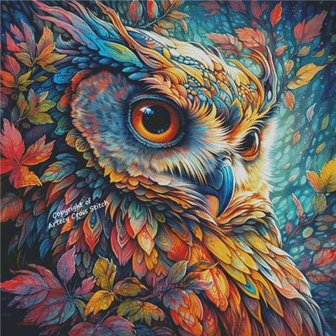 Colourful Abstract Owl/Large (Artecy)
