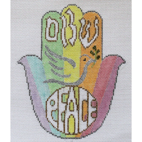 Hamsa - PEACE Pastel/Rainbow (PDL Designs)