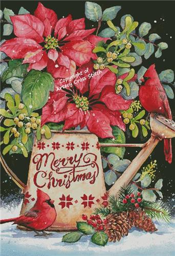 Christmas Watering Can/Large (Artecy)