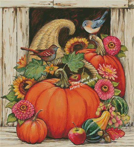 Cornucopia Pumpkins/Large (Artecy)