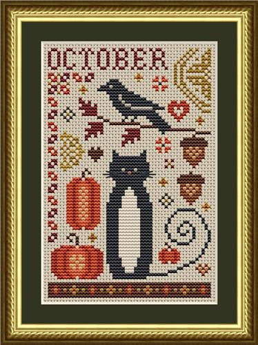 Cat Tales Collection - October Cat (Happiness is HeartMade)