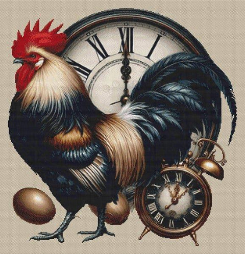 Rooster Time (White Willow Stitching)