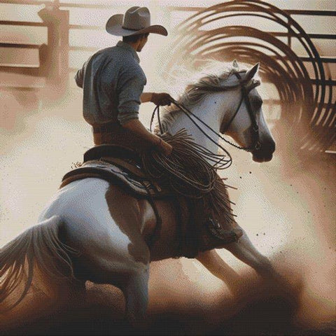 Ranch Work Never Ends (White Willow Stitching)
