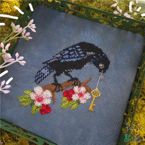 Crow in the Hawthorn (BAD Stitch)
