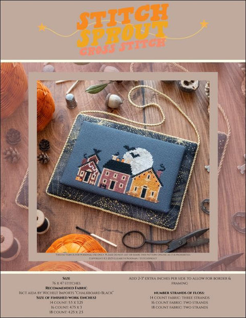 All Hallows Eve - Halloween Street (StitchSprout)