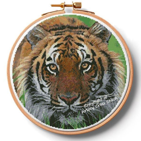 Bengal Tiger in Grass Hoop/Extra Large (Artecy)