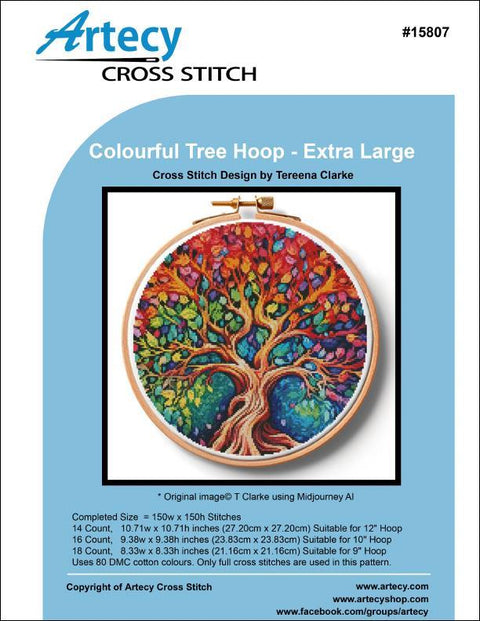 Colourful Tree Hoop/Extra Large (Artecy)