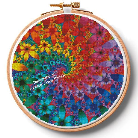 Fractal Flowers Hoop/Extra Large (Artecy)