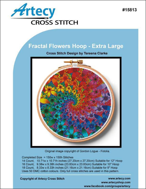 Fractal Flowers Hoop/Extra Large (Artecy)