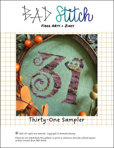 Thirty One Sampler (BAD Stitch)