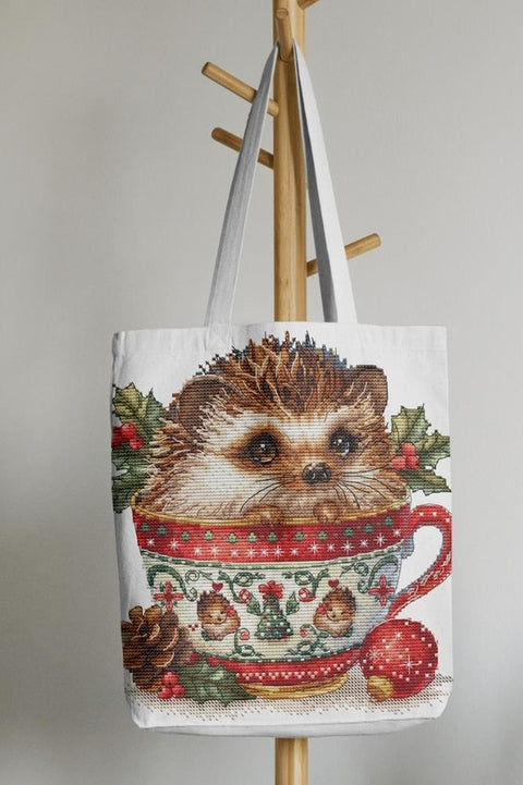 Christmas Animal Cup - Hedgehog (Les Petites Croix de Lucie)