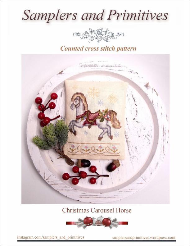Christmas Carousel Horse (Samplers and Primitives)– Stitch Therapy ...